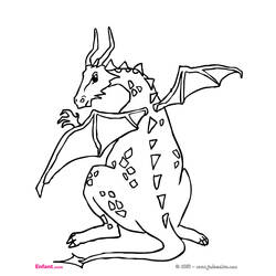 ぬりえページ: ドラゴン (キャラクター) #148524 - 無料の印刷可能なぬりえページ