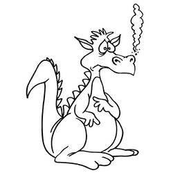 ぬりえページ: ドラゴン (キャラクター) #148530 - 無料の印刷可能なぬりえページ