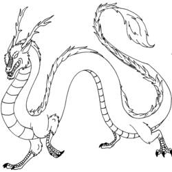ぬりえページ: ドラゴン (キャラクター) #148587 - 無料の印刷可能なぬりえページ