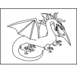 ぬりえページ: ドラゴン (キャラクター) #148592 - 無料の印刷可能なぬりえページ