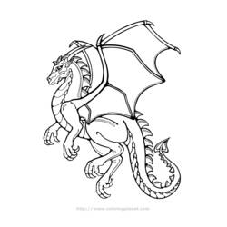ぬりえページ: ドラゴン (キャラクター) #148606 - 無料の印刷可能なぬりえページ