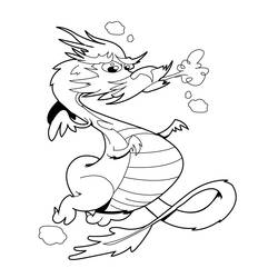 ぬりえページ: ドラゴン (キャラクター) #148622 - 無料の印刷可能なぬりえページ