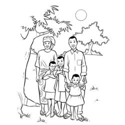 ぬりえページ: 家族 (キャラクター) #95121 - 無料の印刷可能なぬりえページ