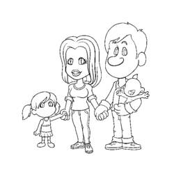 ぬりえページ: 家族 (キャラクター) #95216 - 無料の印刷可能なぬりえページ