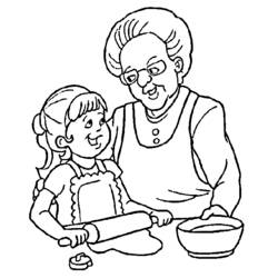 ぬりえページ: 祖父母 (キャラクター) #150627 - 無料の印刷可能なぬりえページ