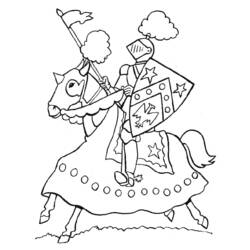ぬりえページ: 騎士 (キャラクター) #86893 - 無料の印刷可能なぬりえページ