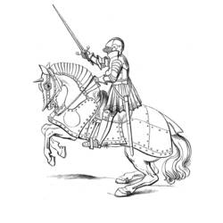 ぬりえページ: 騎士 (キャラクター) #86894 - 無料の印刷可能なぬりえページ