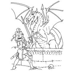 ぬりえページ: 騎士 (キャラクター) #86897 - 無料の印刷可能なぬりえページ