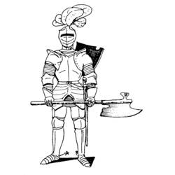 ぬりえページ: 騎士 (キャラクター) #86911 - 無料の印刷可能なぬりえページ