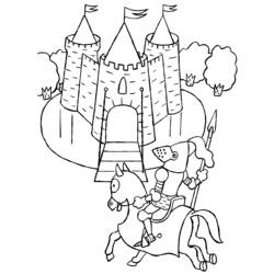 ぬりえページ: 騎士 (キャラクター) #86913 - 無料の印刷可能なぬりえページ