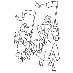 ぬりえページ: 騎士 (キャラクター) #86918 - 無料の印刷可能なぬりえページ