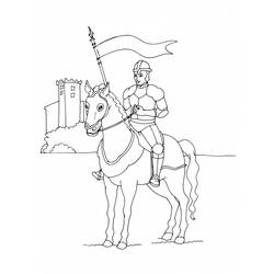 ぬりえページ: 騎士 (キャラクター) #86925 - 無料の印刷可能なぬりえページ