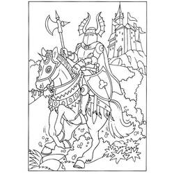 ぬりえページ: 騎士 (キャラクター) #86949 - 無料の印刷可能なぬりえページ