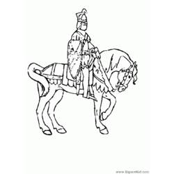 ぬりえページ: 騎士 (キャラクター) #86972 - 無料の印刷可能なぬりえページ