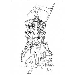 ぬりえページ: 騎士 (キャラクター) #87021 - 無料の印刷可能なぬりえページ