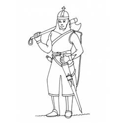 ぬりえページ: 騎士 (キャラクター) #87035 - 無料の印刷可能なぬりえページ