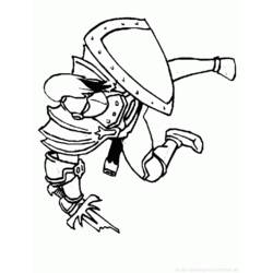 ぬりえページ: 騎士 (キャラクター) #87116 - 無料の印刷可能なぬりえページ