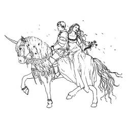 ぬりえページ: 騎士 (キャラクター) #87162 - 無料の印刷可能なぬりえページ