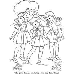 ぬりえページ: 少女 (キャラクター) #96512 - 無料の印刷可能なぬりえページ