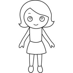 ぬりえページ: 少女 (キャラクター) #96517 - 無料の印刷可能なぬりえページ