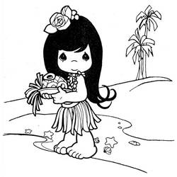 ぬりえページ: 少女 (キャラクター) #96653 - 無料の印刷可能なぬりえページ
