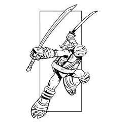 ぬりえページ: 忍者 (キャラクター) #148169 - 無料の印刷可能なぬりえページ