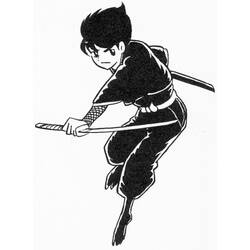 ぬりえページ: 忍者 (キャラクター) #148184 - 無料の印刷可能なぬりえページ