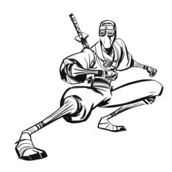 ぬりえページ: 忍者 (キャラクター) #148277 - 無料の印刷可能なぬりえページ