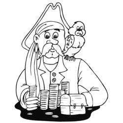 ぬりえページ: 海賊 (キャラクター) #105005 - 無料の印刷可能なぬりえページ