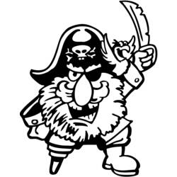 ぬりえページ: 海賊 (キャラクター) #105007 - 無料の印刷可能なぬりえページ
