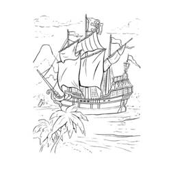 ぬりえページ: 海賊 (キャラクター) #105024 - 無料の印刷可能なぬりえページ
