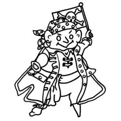 ぬりえページ: 海賊 (キャラクター) #105028 - 無料の印刷可能なぬりえページ