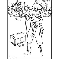 ぬりえページ: 海賊 (キャラクター) #105058 - 無料の印刷可能なぬりえページ
