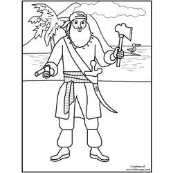 ぬりえページ: 海賊 (キャラクター) #105097 - 無料の印刷可能なぬりえページ