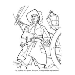 ぬりえページ: 海賊 (キャラクター) #105101 - 無料の印刷可能なぬりえページ