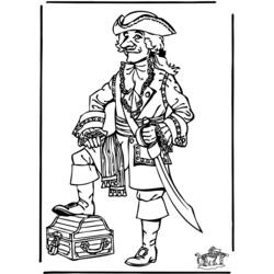 ぬりえページ: 海賊 (キャラクター) #105114 - 無料の印刷可能なぬりえページ