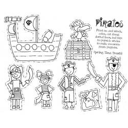 ぬりえページ: 海賊 (キャラクター) #105124 - 無料の印刷可能なぬりえページ