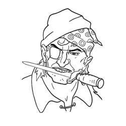 ぬりえページ: 海賊 (キャラクター) #105157 - 無料の印刷可能なぬりえページ