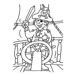 ぬりえページ: 海賊 (キャラクター) #105250 - 無料の印刷可能なぬりえページ