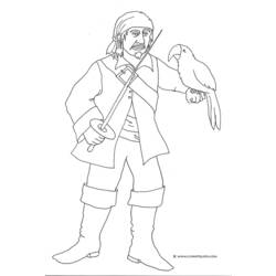 ぬりえページ: 海賊 (キャラクター) #105252 - 無料の印刷可能なぬりえページ