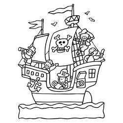 ぬりえページ: 海賊 (キャラクター) #105315 - 無料の印刷可能なぬりえページ