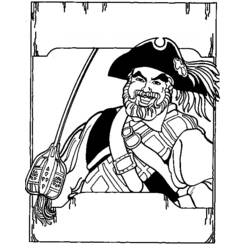 ぬりえページ: 海賊 (キャラクター) #105327 - 無料の印刷可能なぬりえページ