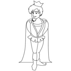 ぬりえ: 王子 - 無料の印刷可能なぬりえページ