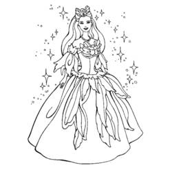 ぬりえ: お姫様 - 無料の印刷可能なぬりえページ