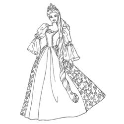 ぬりえページ: お姫様 (キャラクター) #85201 - 無料の印刷可能なぬりえページ