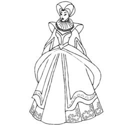 ぬりえページ: 女王 (キャラクター) #106224 - 無料の印刷可能なぬりえページ