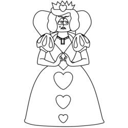 ぬりえページ: 女王 (キャラクター) #106247 - 無料の印刷可能なぬりえページ