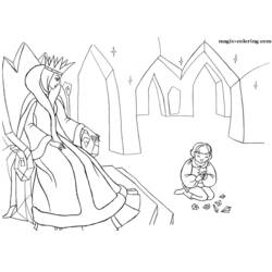ぬりえページ: 女王 (キャラクター) #106270 - 無料の印刷可能なぬりえページ