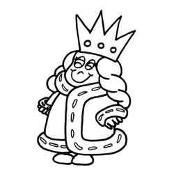 ぬりえページ: 女王 (キャラクター) #106286 - 無料の印刷可能なぬりえページ
