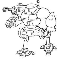 ぬりえページ: ロボット (キャラクター) #106563 - 無料の印刷可能なぬりえページ